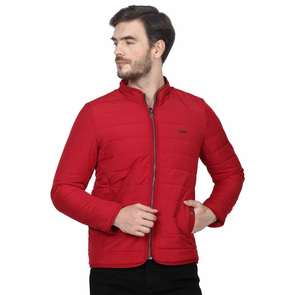 Monte Carlo Red Solid Polyester Jacket