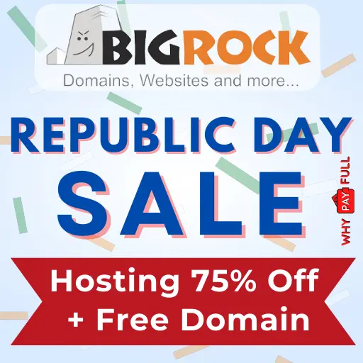 BigRock Republic Sale 2025: 75% Off Hosting + Free Domain