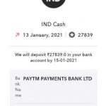 IND Money APP Withdraw Proof
