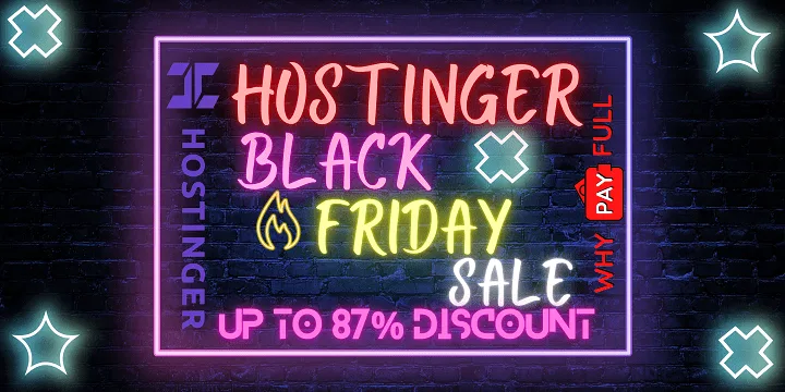 Hostinger Black Friday Sale Banner