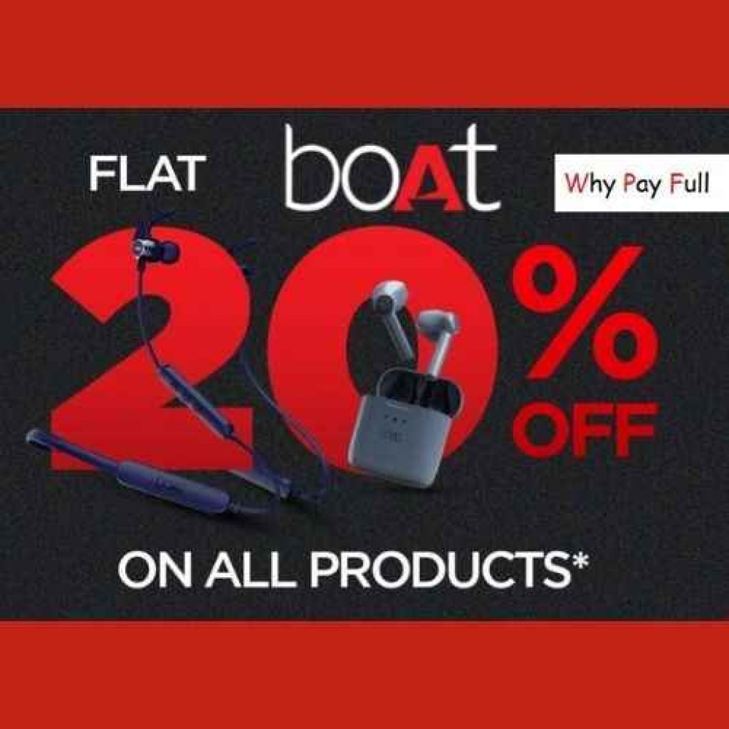 boAt New Year Sale - Min 63% off + 20% off Coupon Available on Why Pay Full