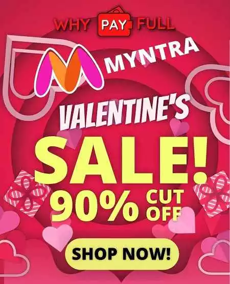 Myntra Valentine's Day Sale - Up to 50 - 90% Off Clothing