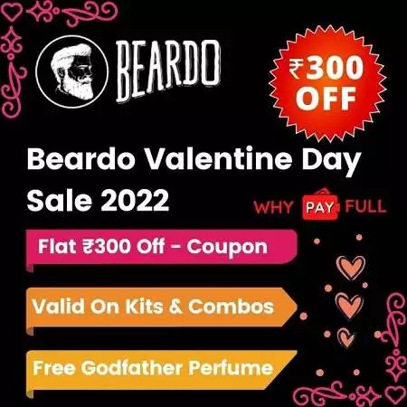 Beardo Valentine's Day Sale 2024: Flat ₹300 Off + Free GodFather Perfume