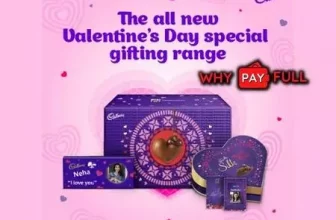 Cadbury Valentine Day Sale 2022 - Flat 53% Off + 10% Extra Off