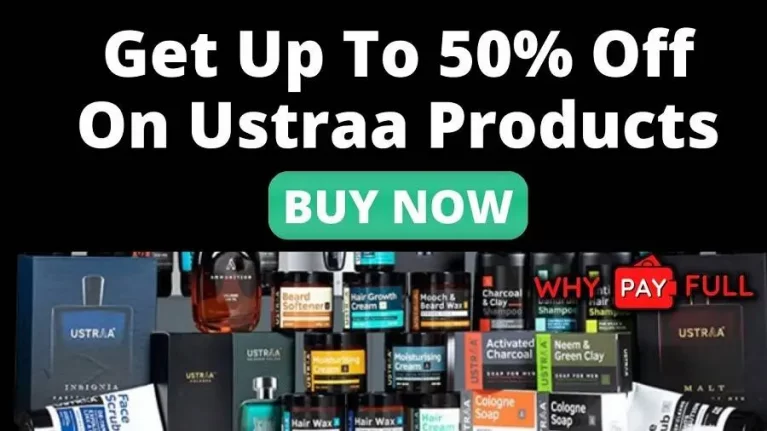 Get up to 50% off on Ustraa Products on Whypayfull