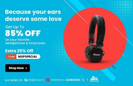 MensXP Sale: Up to 85% off on Headphones & Earphones + 25% Coupon Off