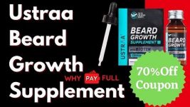 Ustraa Coupon - Beard Growth Supplement - 70% Off