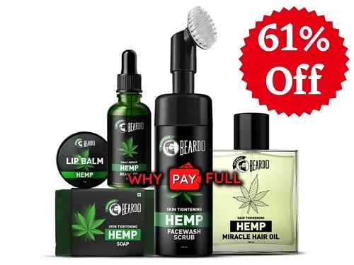 Beardo Coupons: Get flat 61% off on Mega Hemp Combo