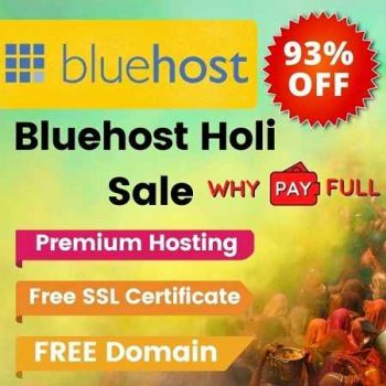 BlueHost Holie Sale - 93% Off + Free SSL