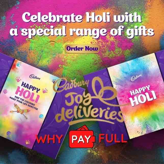 Cadbury Holi Sale 2024 - Personalized Cadbury Holi Gifts