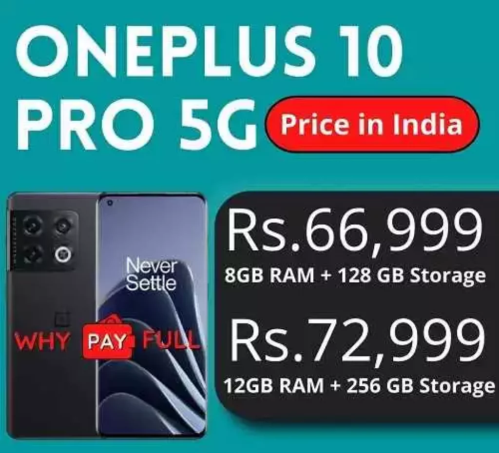 OnePlus 10 Pro 5G price in India