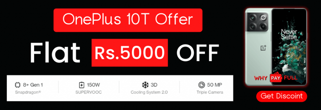 OnePlus 10T 5G Offer Banner