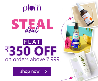 Plum Goodness Coupons: FLAT 350 OFF on Orders Above 999