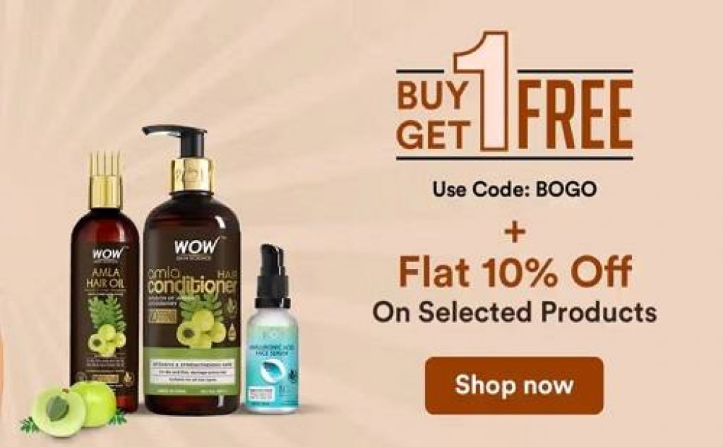 Wow Offers Buy 1 Get 1 Free + 10% Extra Off