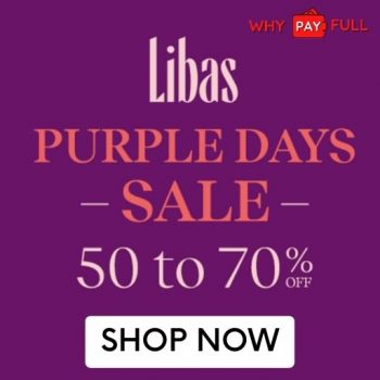 Libas Purple Days Sale - Get Up to 50% - 70% Off