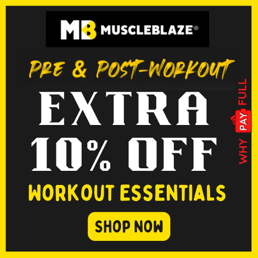 MuscleBlaze Coupons: Extra 10% Off on Workout Essentials
