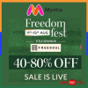 Myntra Independence Day Sale 2022 Get 40% - 80% Off