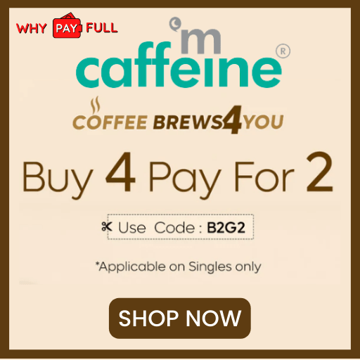 mCaffeine Buy 4 Pay for 2 Sale - Sitewide - Valid on Singles