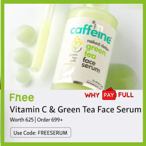 mCaffeine Coupons: Free Vitamin C & Green Tea Face Serum