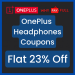 OnePlus Headphones Coupons Code - Flat 23% Off + Bank Offer