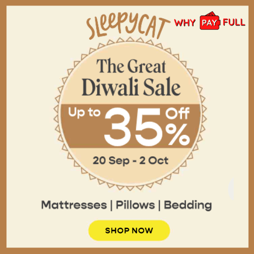 SleepyCat Diwali Sale - Up to 35% Off
