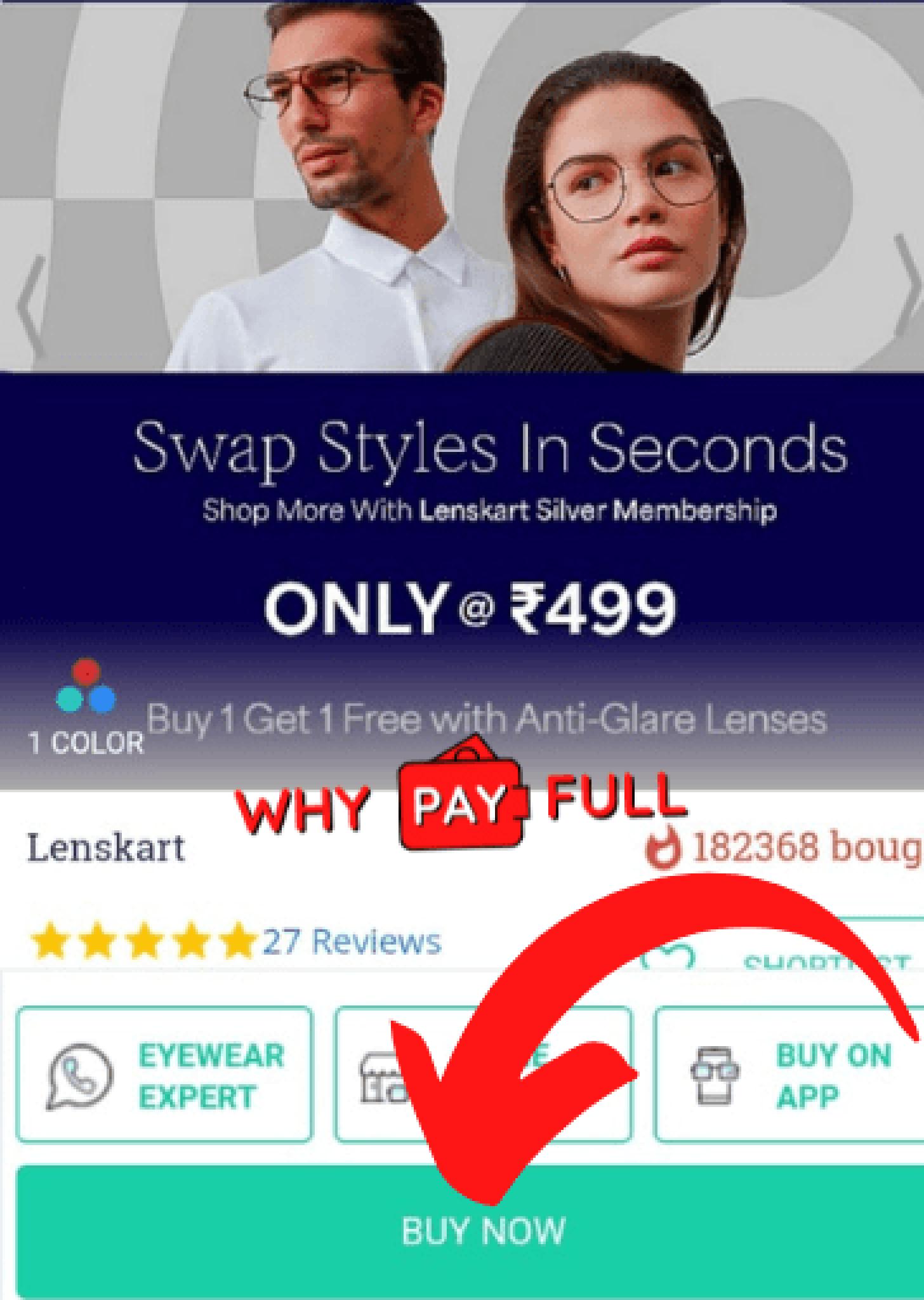 [Proof] Lenskart Silver Membership Free Worth Rs.499 Why Pay Full