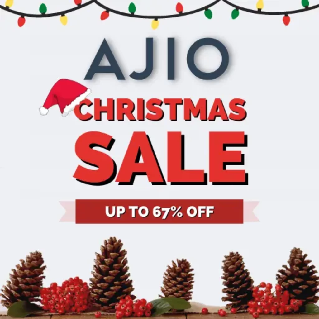 AJIO Christmas Day Sale 2023 Up to 67% Discount Sitewide