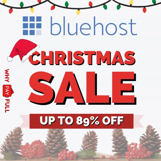 Bluehost Christmas Sale 2024: Get 89% Off Hosting