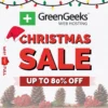 GreenGeeks Christmas Sale Flat 80% Discount