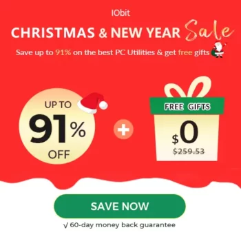 IObit Christmas Sale 2023 91% off the Must-have PC & Mac Utilities