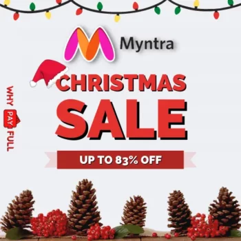 Myntra Christmas Day Sale 2022 Up to 83% Discount
