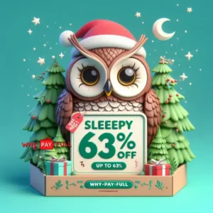 Sleepy Owl Christmas Sale - Up to 63% Off on Your Coffee Delights!