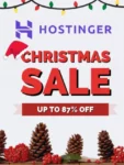 Hostinger Christmas Sale 2022 87% off + Free Domain & SSL