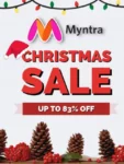 Myntra Christmas Day Sale 2022 Up to 83% Discount