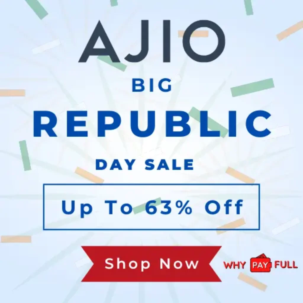 AJIO Republic Day Sale - Get up to 63% Discount