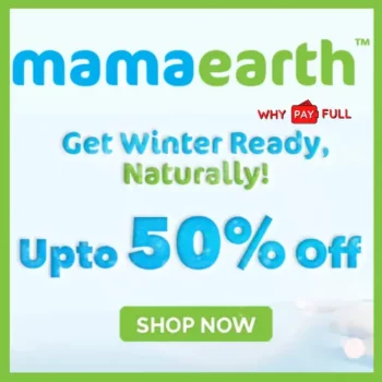 MamEarth Winter Sale Up to 50% Off + 5% Prepaid Off