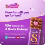 MyJio Cadbury Silk Valentine Offer Win Free Jio Data