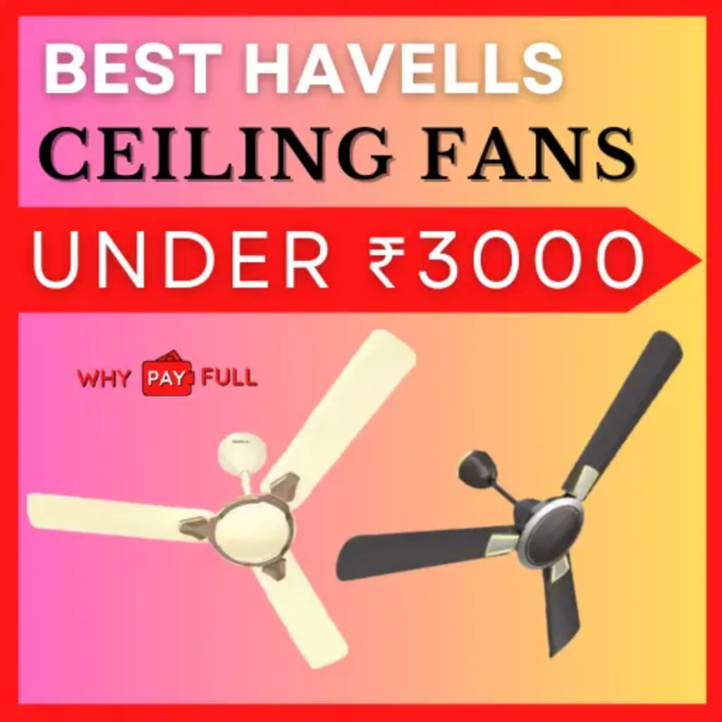 Best Havells Ceiling Fans Under ₹3000 India with price list