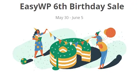 Namecheap EasyWP Birthday Sale: 65% off all yearly plans + FREE Website Builder
