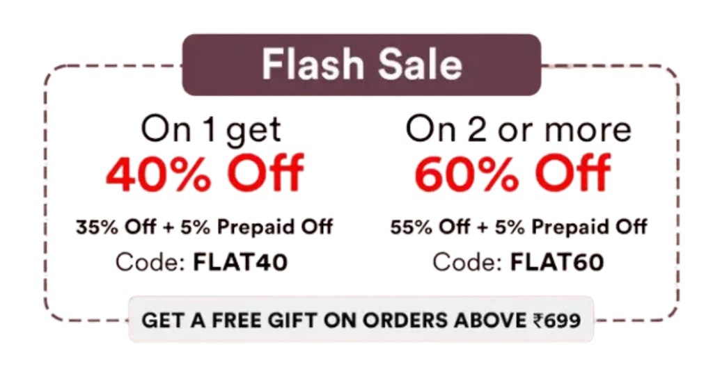 Wow Flash Sale Up to 40% to 60% Off + Free Gifts