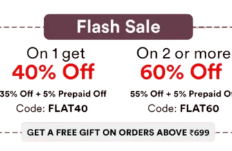 Wow Flash Sale Up to 40% to 60% Off + Free Gifts