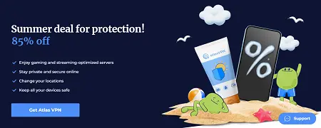 Atlas VPN Coupon 2025: Get 85% Discount + 3 Months Extra Free