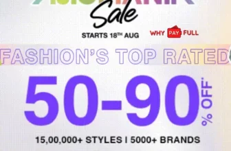 Discover the pinnacle of style and savings at the AjioMania Sale 2023. Immerse yourself in a shopping extravaganza where discounts range from a remarkable minimum of 50% to an incredible 90% off! With an extensive selection of over 15 Lakh styles and a star-studded lineup of 5000+ top brands, this is the fashion event you've been waiting for. As a cherry on top, avail an additional 10% bank discount to elevate your savings., join WhyPayFull in revolutionizing the way you shop. Don't miss out on this golden opportunity to redefine your wardrobe while keeping your budget intact. Get ready to unleash a wave of unbeatable fashion and savings – the AjioMania way!