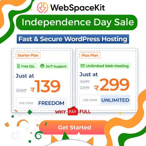Unbelievable! WebSpaceKit’s Insane Independence Day Sale 2025 – Save 75% + Free SSL