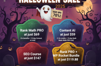 🎃 Rank Math Halloween Sale Scary Good Discounts — Up to $25,000 Worth of Exclusive Deals!