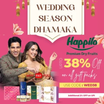 Happilo Wedding Season Dhamaka Sale - Up to 38% Off + 2% Extra UPI Discount