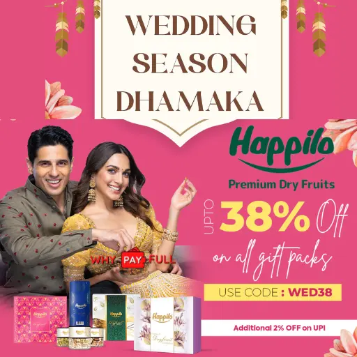Happilo Wedding Season Dhamaka Sale: Up to 38% Off + 2% Extra UPI Discount