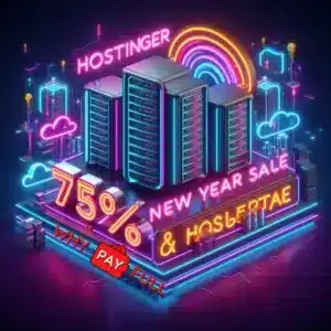 Hostinger New Year Sale – Up to 75% Off + Extra 7% Coupon Discount!