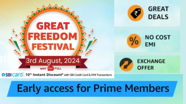 Amazon Great Freedom Festival Sale 2024 - Dates & Offers Revealed
