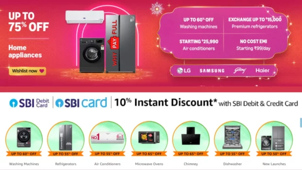 Huge Savings on Washing Machines, ACs & More – Shop the Great Indian Festival 2024!